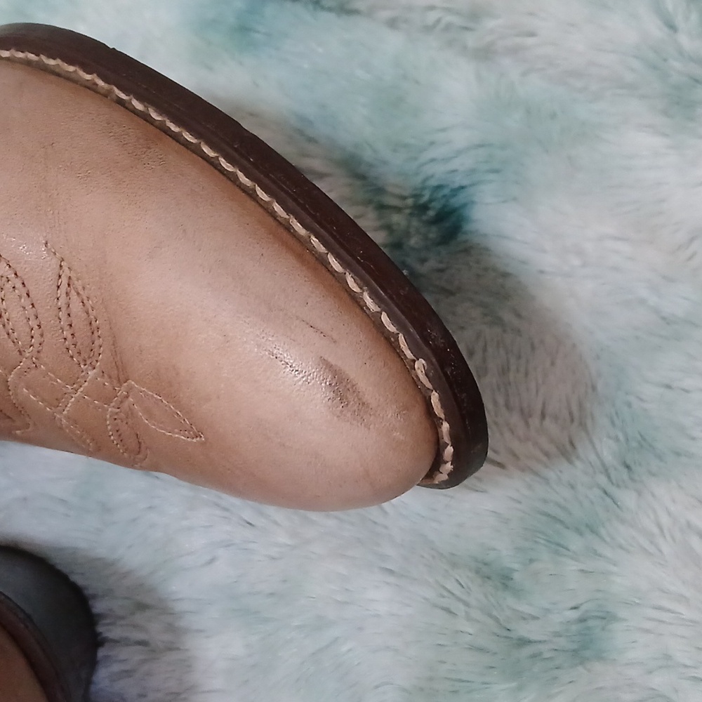 Kenny Rogers cowboy boots tan colored - Picture 4 of 6